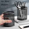 EastyGold Pen Holder Metal Pencil Organizer Mesh Cup Hollow Desktop