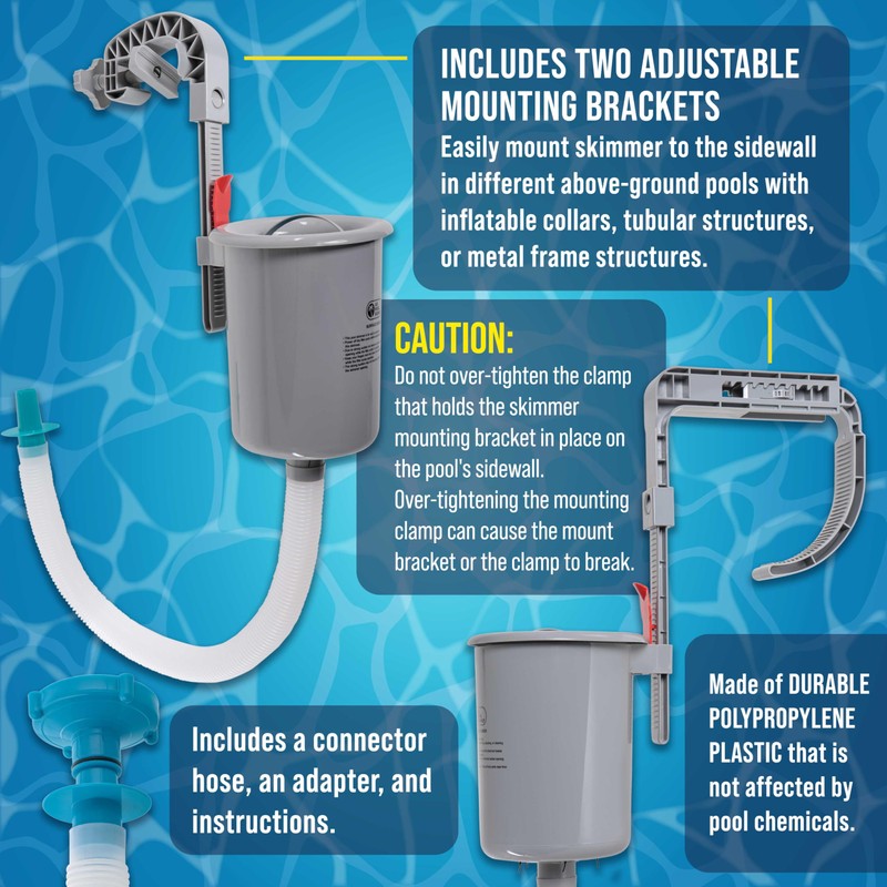 U.S. Pool Supply Pool Skimmer - Above Ground Pool Skimmer,