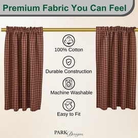 Sturbridge Wine 72"X36" Curtain Tiers