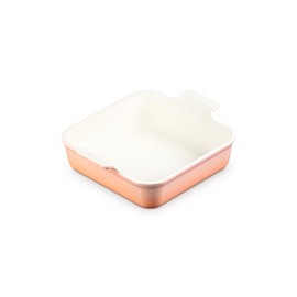 Le Creuset Stoneware Heritage Square Baking Dish, 3qt., Peche