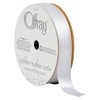 Offray Wide Decorative Ribbon, White
