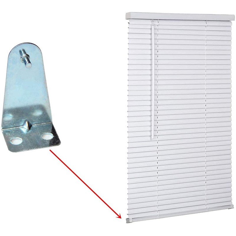 8pcs Hold Down Brackets Metal Bottom Rail Hold Clips Blind