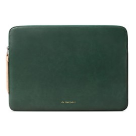 Comfyable Leather Laptop Sleeve Compatible with 16 Inch MacBook Pro M5 Pro/Max & 15 Inch MacBook Air M5 2026 (Loose Fit), Midnight Green