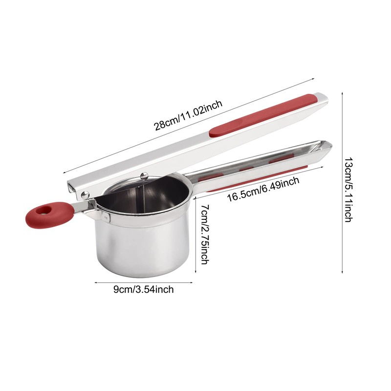 Potato Ricer, Large Heavy Duty Stainless Steel Potato Ricer, 425