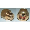 High Tech Diving Filling Adaptor for Carbonated / Inert Gas for Valves with Residual Pressure Valve