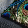 BGBDEIA Peacock Decorative Linen Cushion Covers 30 x 50 cm