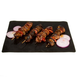 Camerons Products BBQ Grill Mat (12"x 18") - 2 Pack Grilling Sheet and Baking Pan Liner- Reusable Design Never has to be Replaced- Indoor and Outdoor Safe for Grill, Oven and Microwave!