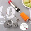 Vegetable Drill Stainless Steel Vegetable Fruit Corer Spiralizer with Anti-Slip