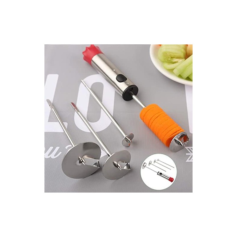 Vegetable Drill Stainless Steel Vegetable Fruit Corer Spiralizer with Anti-Slip