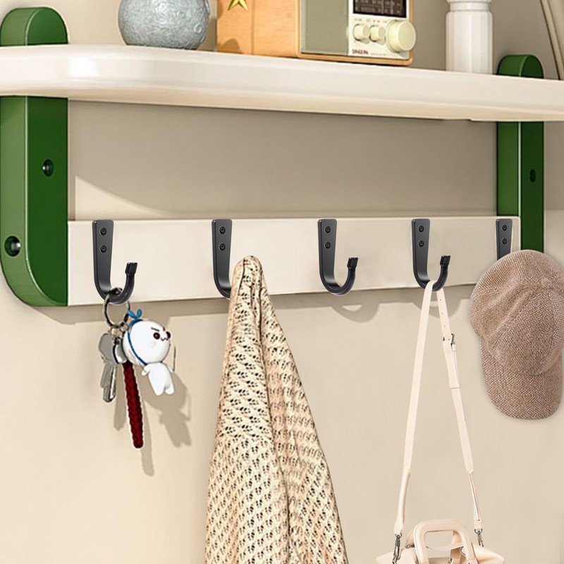 WODEGIFT 5 Large Size Heavy Duty Wall Hooks, Coat Hooks