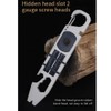 ZDSFSD 1 Piece Integrated Multifunctional Ratchet Crowbar Combined Tool Silver
