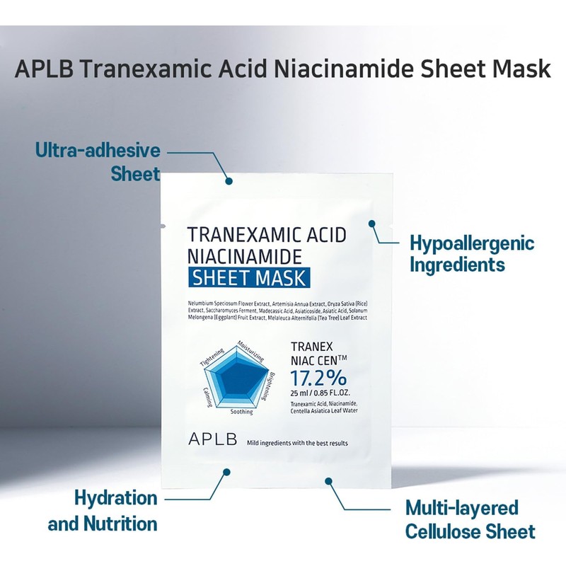 APLB - Mascarilla Tranexamic acid niacinamide sheet mask 25ml