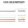 HDBUBALUS Motorcycle Integrated Turn Signals Brake Light Running Lamp Down