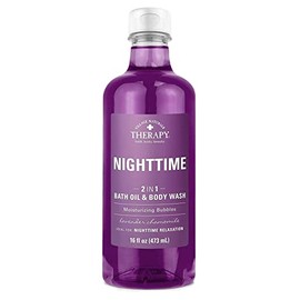Village Naturals Aches & Pains Nighttime Relief Bath Oil 16 Ounce (473ml) (Pack of 3)