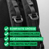 6 Pcs D Shape Plastic Carabiner Hook Gray Molle Carabiner