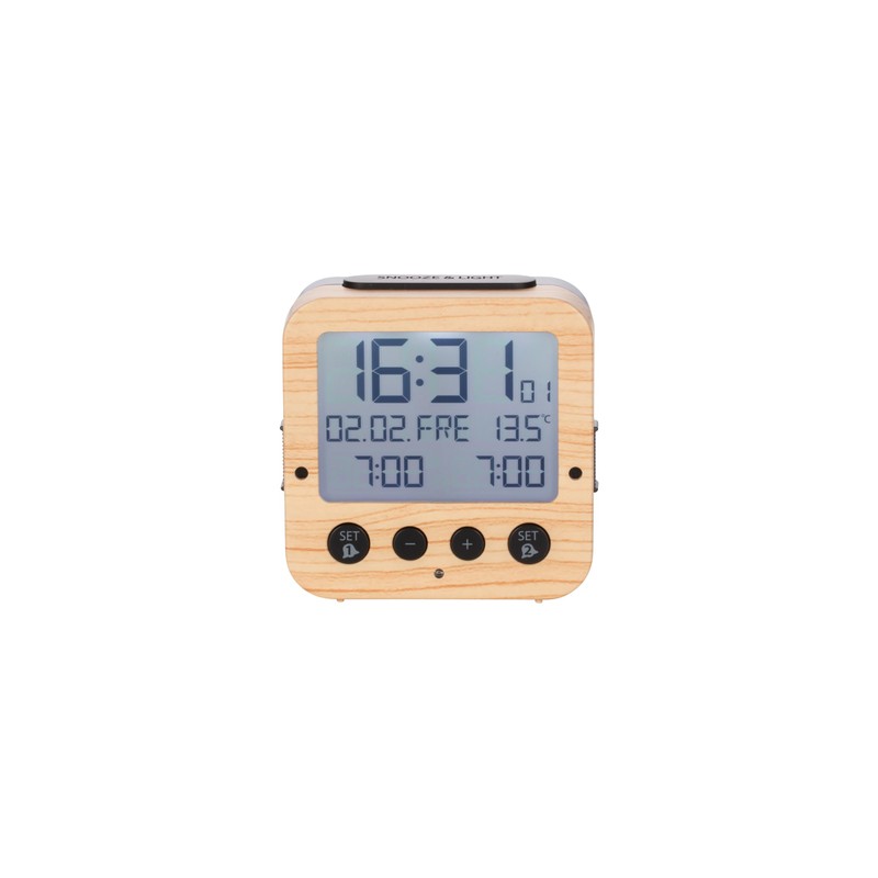 TFA Dostmann Bingo 60.2528 Radio-Controlled Alarm Clock with Automatic Backlight,