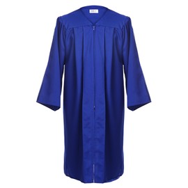 Newrara Unisex Premium Matte Graduation Gown Only (Medium 48(5'3"-5'5"), Royal)