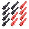 LT Easiyl 12PCS Multimeter Silicone Insulated Alligator Clips Set Including
