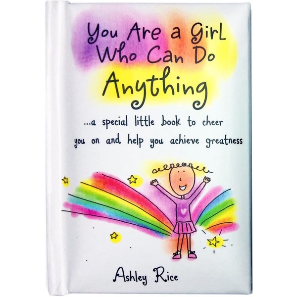 Blue Mountain Arts Little Keepsake Book"You Are a Girl Who Can Do Anything" 4 x 3 in. Confidence-Boosting Mini-Book Perfect for Daughter, Sister, Granddaughter, Niece, or Tween Girl, by Ashley Rice