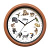 SELVA Animal Clock, Wall Clock, with Animal Sounds at Every