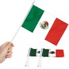 Anley Mexico Mini Flag 12 Pack - Hand Held Small