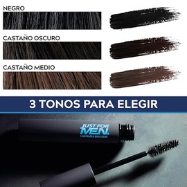Just For Men Retoque Instantáneo Canas y Cejas, Castaño Medio