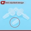 HEROFFIX 5 Pcs Aquarium Plastic Hose Barb Fitting 3/32" Hose