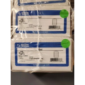 System Sensor Compact Horn, 12/24 Volt, Wall Mt, L Series, Red, System Sensor #HGRL