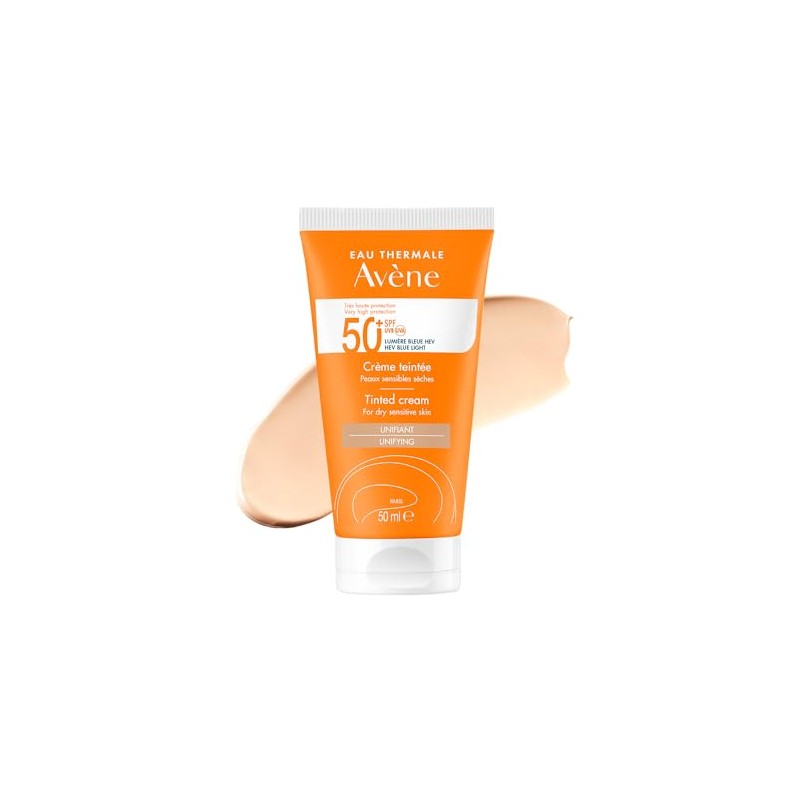 Avene Protector Solar Facial con Color FPS50+ Piel Seca Unifica
