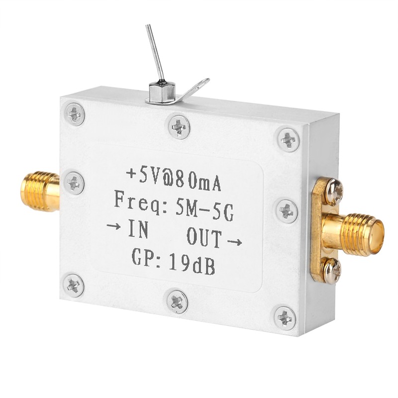 5M-5GHz Wideband RF Signal Amplifier Gain 19dB@2G Broadband Amplification