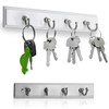 Wall Mounted Key Rail Rack Hanger Holder with 4 Hooks