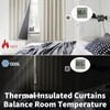 BGment 100% Room Darkening Thermal Insulated Blackout Curtains 63 Inches