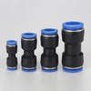10Pcs 6mm Dia 2 Way Straight Tube Hose Pneumatic Air