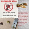 Sunxeke 200 Pcs Self Drilling Drywall Anchors with Screws,100 Sheetrock