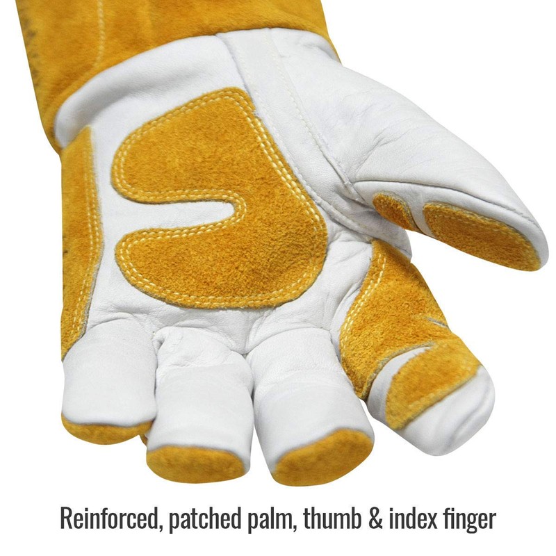 Revco GM1611 Top Grain Leather Cowhide MIG Welding Gloves with