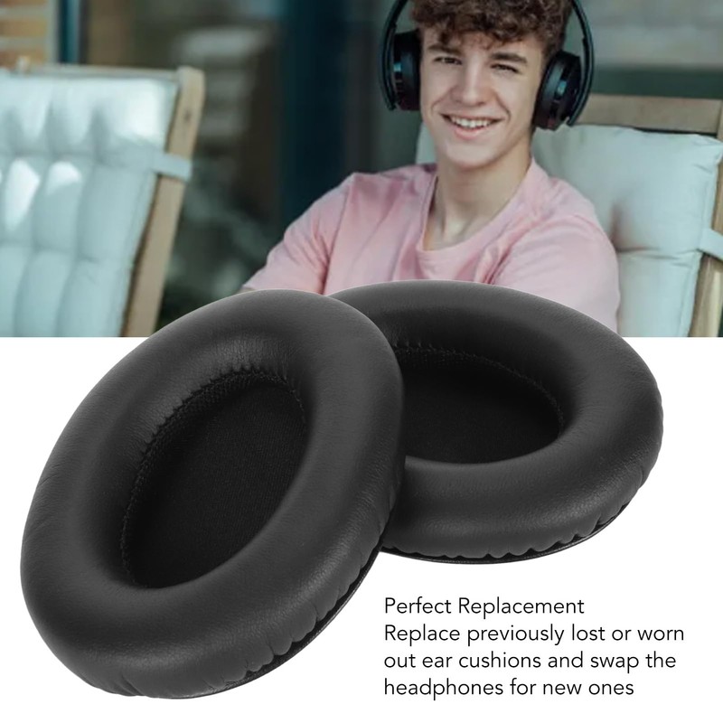 Comfortable Headphone Ear Cushions, 2pcs High Elasticity Replacement Ear Pads,