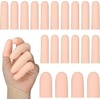 Venbytech for 20 Pcs Gel Finger Cots Silicone Thumb Protector