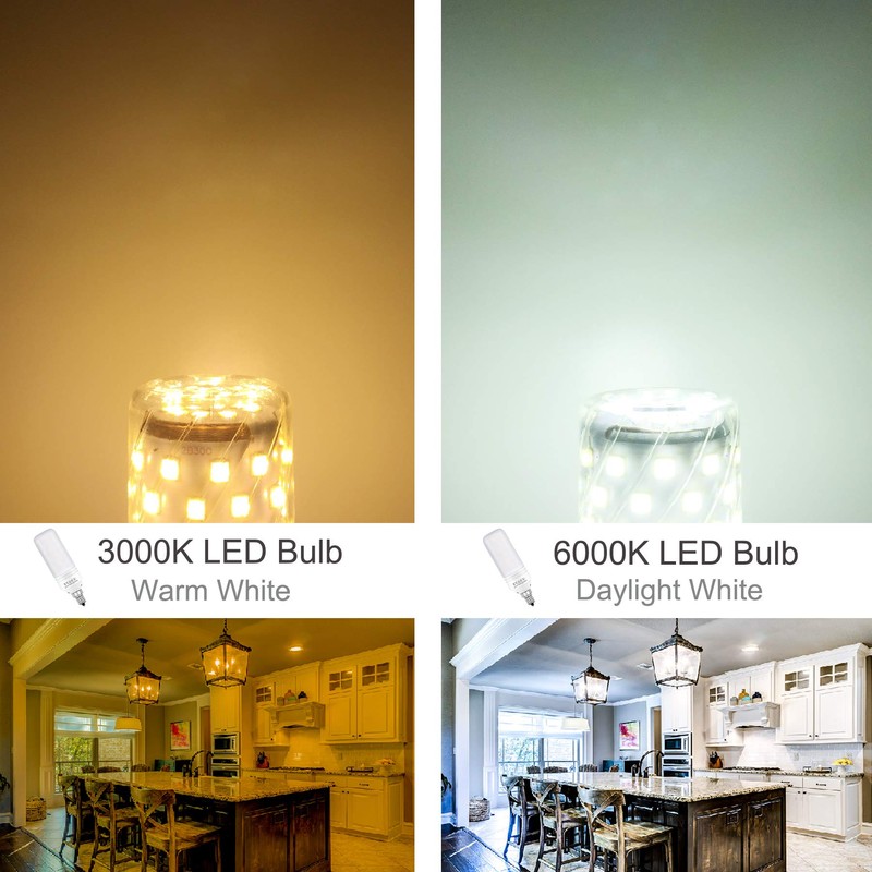 TSOCO E12 LED Bulbs,12W LED Chandelier Light Bulbs,100 Watt Equivalent,6000K