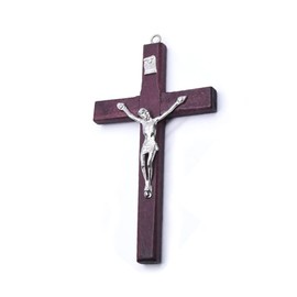 Reccisokz 1 Piece Vintage Wooden Jesus Figure Cross Pendant Christian Prayer Memorial Decoration Gift Wooden Wall Cross Crucifix with Jesus Christ Figure on Cross
