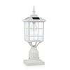 Kemeco ST4224Q-W Solar Post Light Outdoor Led Squared Frame Fixture
