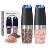 Automatic Gravity Salt and Pepper Grinder Set with LED Light