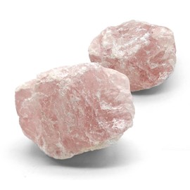 DOJA Barcelona Rough Rose Quartz | 1 Stone | Raw Minerals | Rose Quartz Natural Stone | Pink Quartz Energetic Stones | Relaxes Nerves and Improves Self-Esteem Unisex-Adult 300g