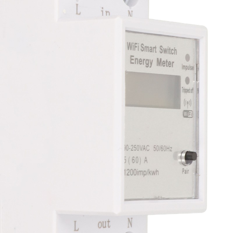 WiFi Electricity Meter LCD Display Watt Hour Meter APP Control