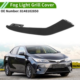 HOPESPANNER No.8148102850 Fog Light Grill for Toyota Corolla 2019-2021 Black Front Right Front Lower Bumper Fog Light Cover Inserts ABS 1 Pc