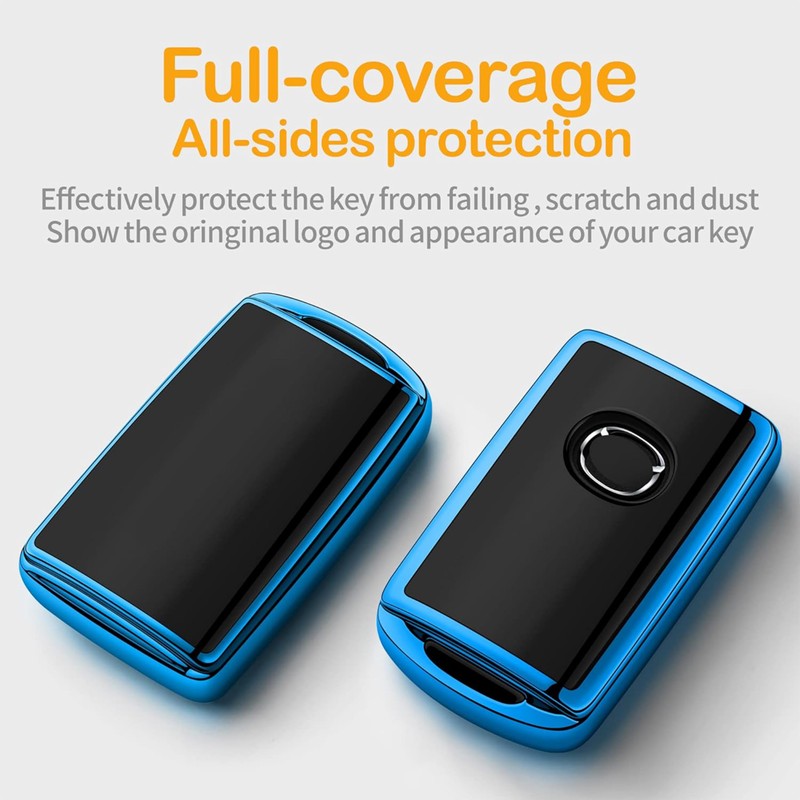 Teenpull Fit for Mazda Key Fob Cover with Keychain –