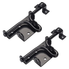 HILLMASTER Heavy Duty Slide Bolt Gate Latch with Padlock Hole, Sliding Bolt Gate Lock Door Latches Hardware for Wooden Fences Barn Doors, 2 Pack