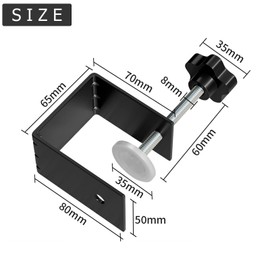 4 Pcs C Clamp,Drawer Front Installation Clamps,Cold-Rolled Steel Clamps for Woodworking,C-Clamps for Mounting Tools and Kitchen Tools