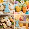 Easter Cookie Cutters 7-Piece Set, Stainless Steel Bunny Egg Carrot