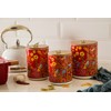 Bico Red Spring Bird Ceramic Canister Set of 3 for