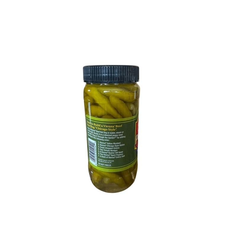 VIENNA SPORT PEPPERS FOR CHICAGO DOGS NEW 16 OZ JAR